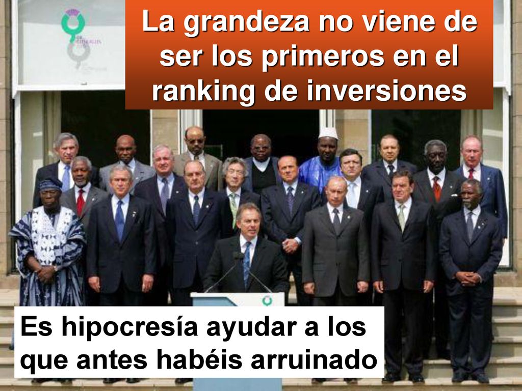 La grandeza no viene de ser los primeros en el ranking de inversiones