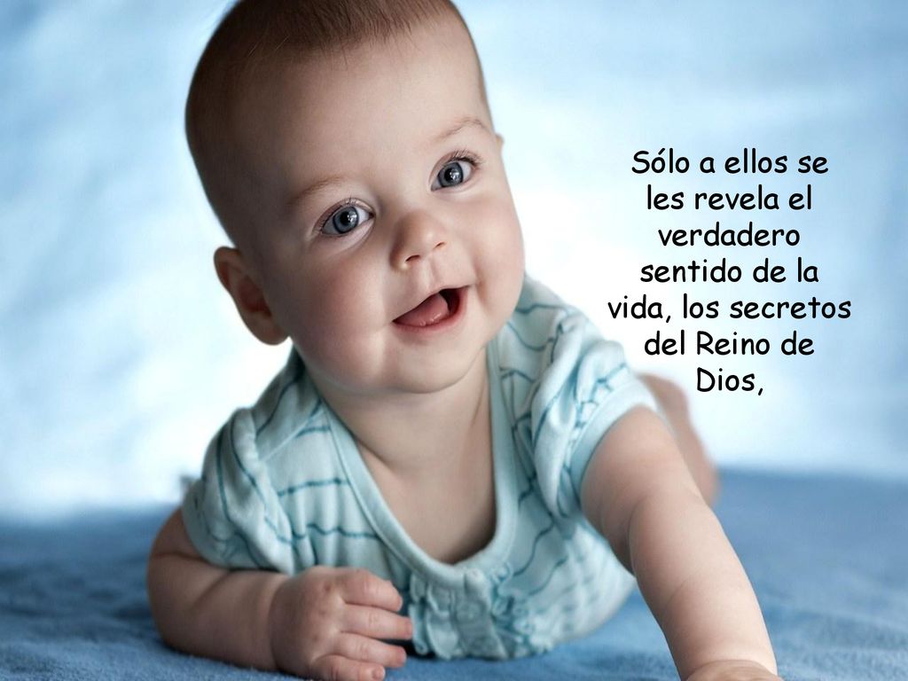 Sólo a ellos se les revela el verdadero sentido de la vida, los secretos del Reino de Dios,