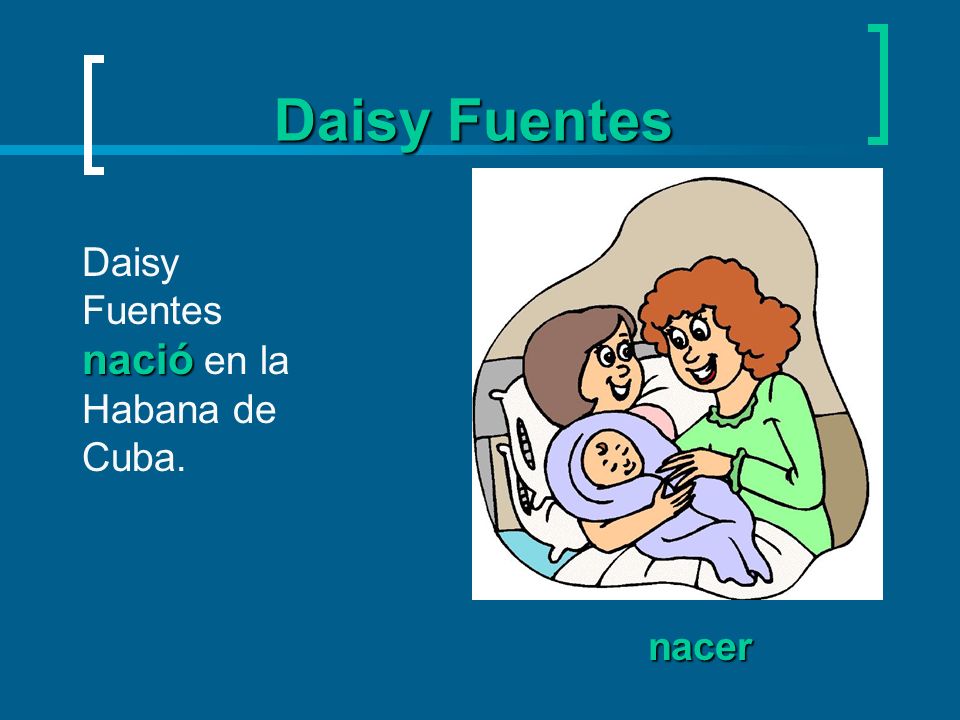 Daisy Fuentes Daisy Fuentes nació en la Habana de Cuba. nacer