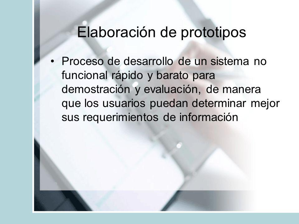 Elaboración de prototipos