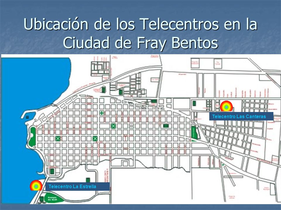 Ubicación de los Telecentros en la Ciudad de Fray Bentos