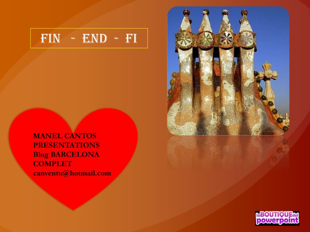 FIN - END - FI MANEL CANTOS PRESENTATIONS Blog BARCELONA COMPLET