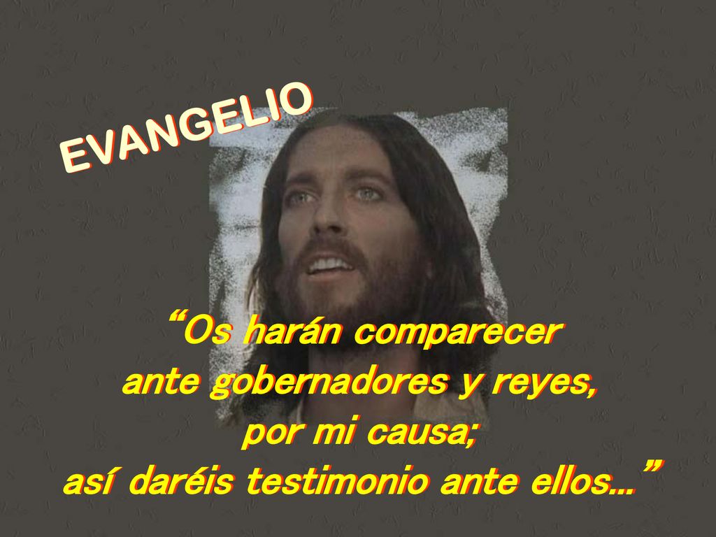 ante gobernadores y reyes, así daréis testimonio ante ellos...