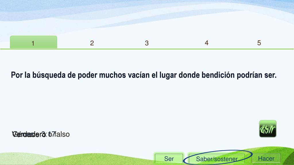 Por la búsqueda de poder muchos vacían el lugar donde bendición podrían ser. Verdadero.