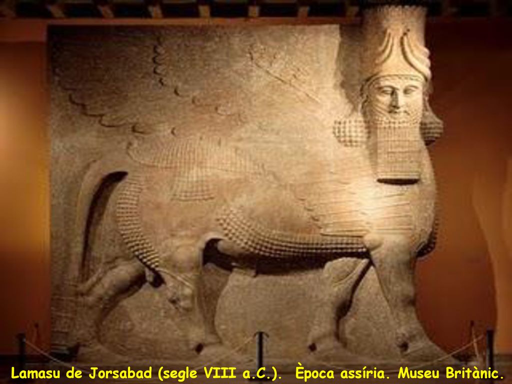 Lamasu de Jorsabad (segle VIII a.C.). Època assíria. Museu Britànic.