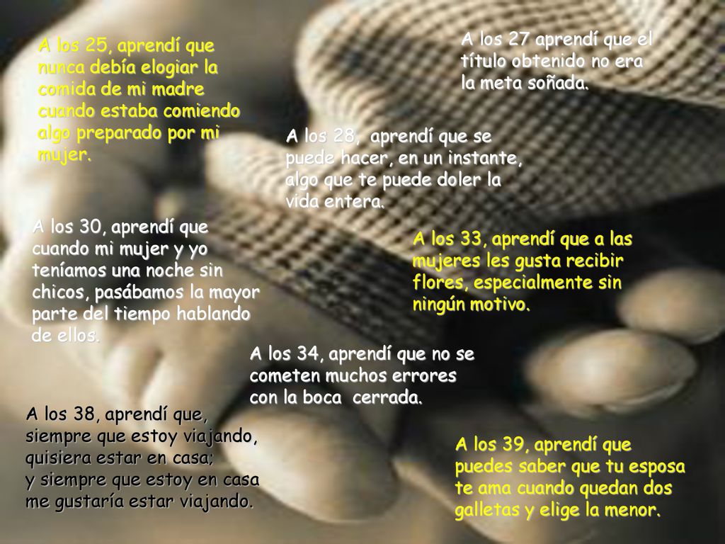 A los 27 aprendí que el título obtenido no era