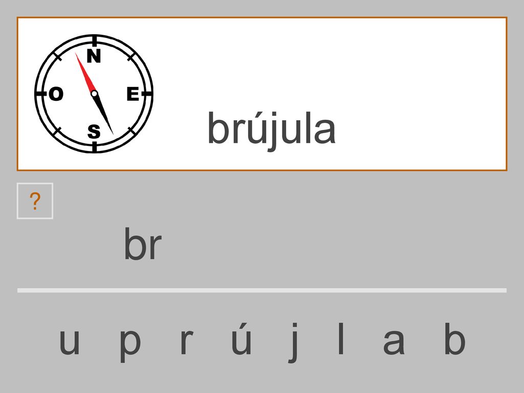 brújula br u p r ú j l a b