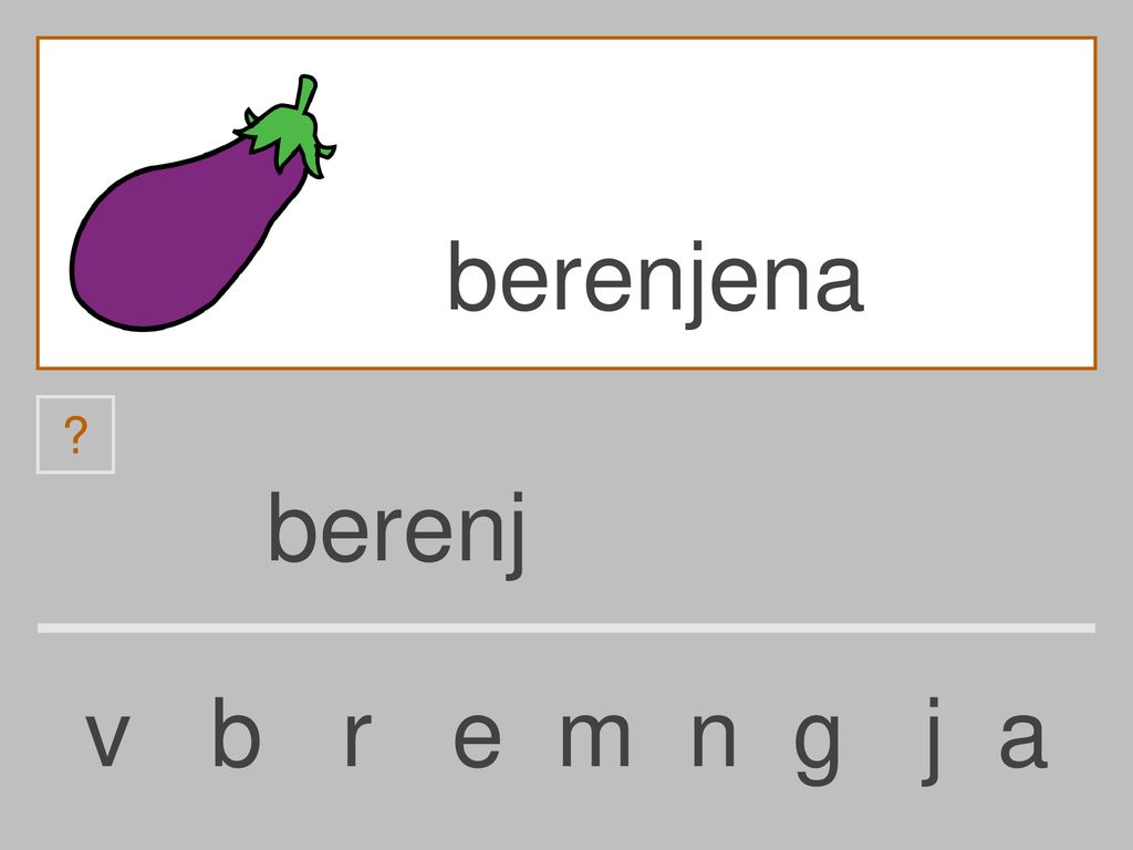 berenjena berenj v b r e m n g j a