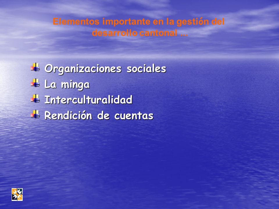Elementos importante en la gestión del desarrollo cantonal ...