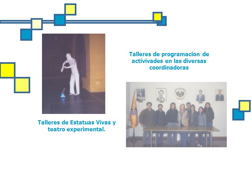 Talleres de programacion de activivades en las diversas coordinadoras