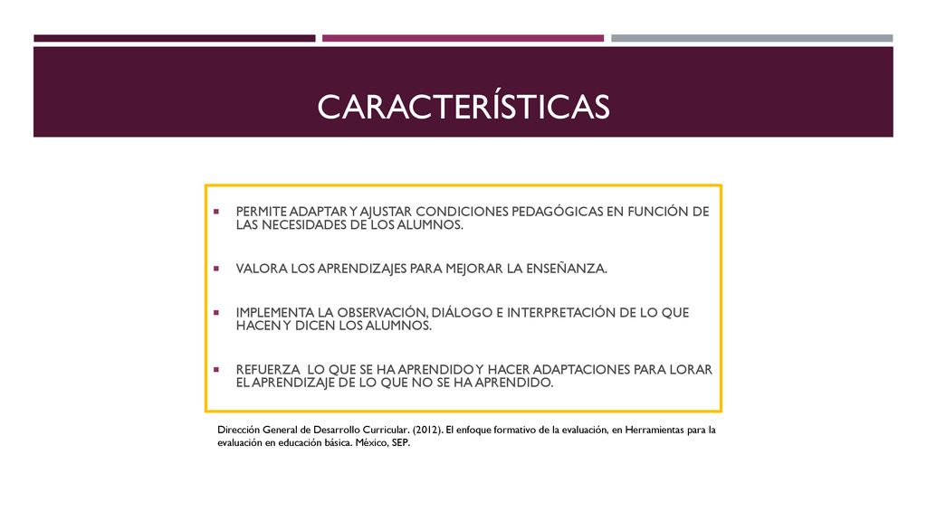CARACTERÍSTICAS PERMITE ADAPTAR Y AJUSTAR CONDICIONES PEDAGÓGICAS EN FUNCIÓN DE LAS NECESIDADES DE LOS ALUMNOS.