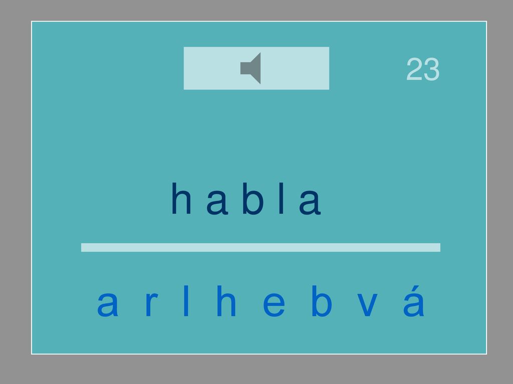 23 h a b l a r a r l h e b v á