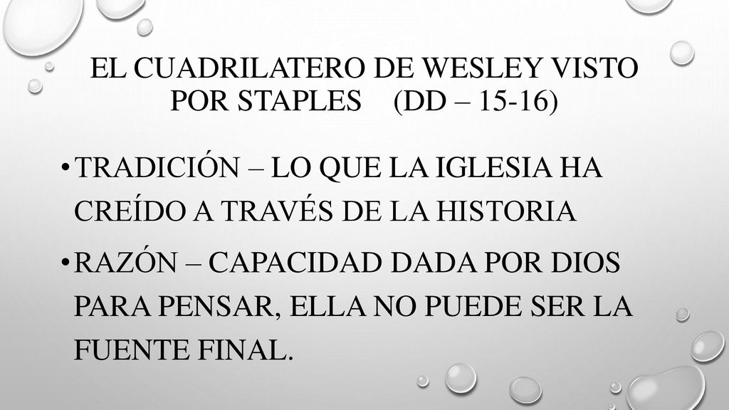 El cuadrilatero de Wesley visto por staples (dd – 15-16)