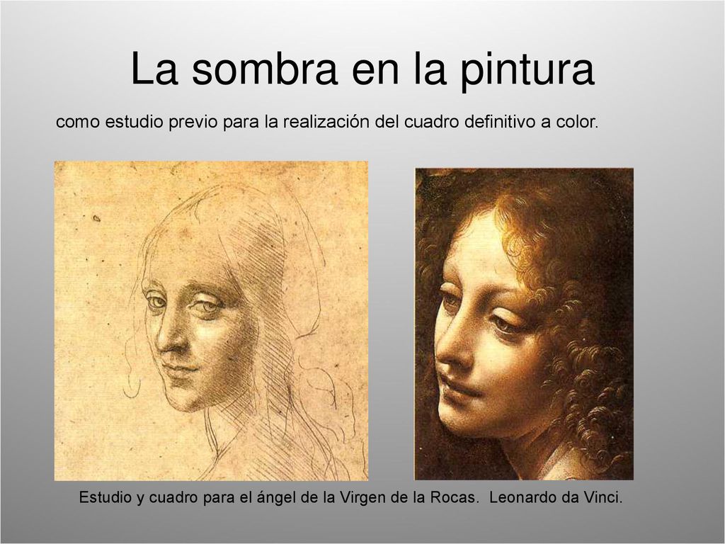 La sombra en la pintura como estudio previo para la realización del cuadro definitivo a color.