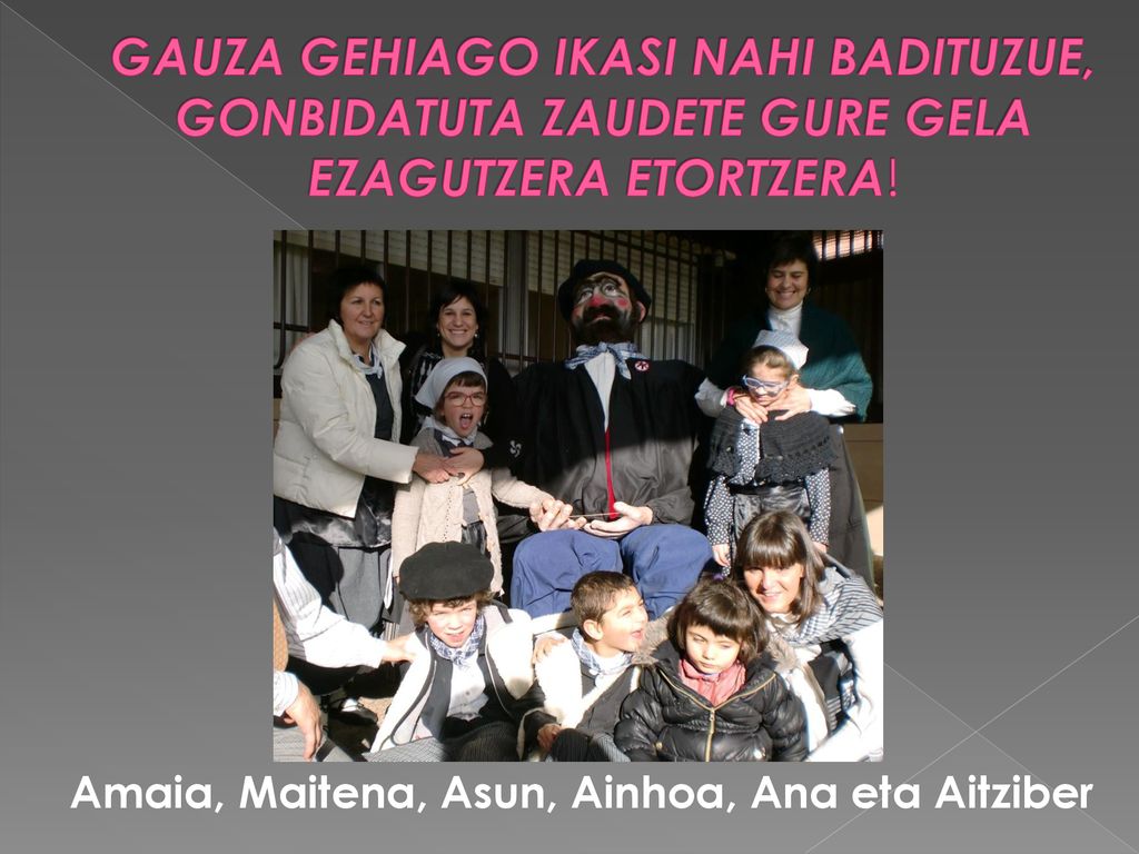 GAUZA GEHIAGO IKASI NAHI BADITUZUE, GONBIDATUTA ZAUDETE GURE GELA EZAGUTZERA ETORTZERA!