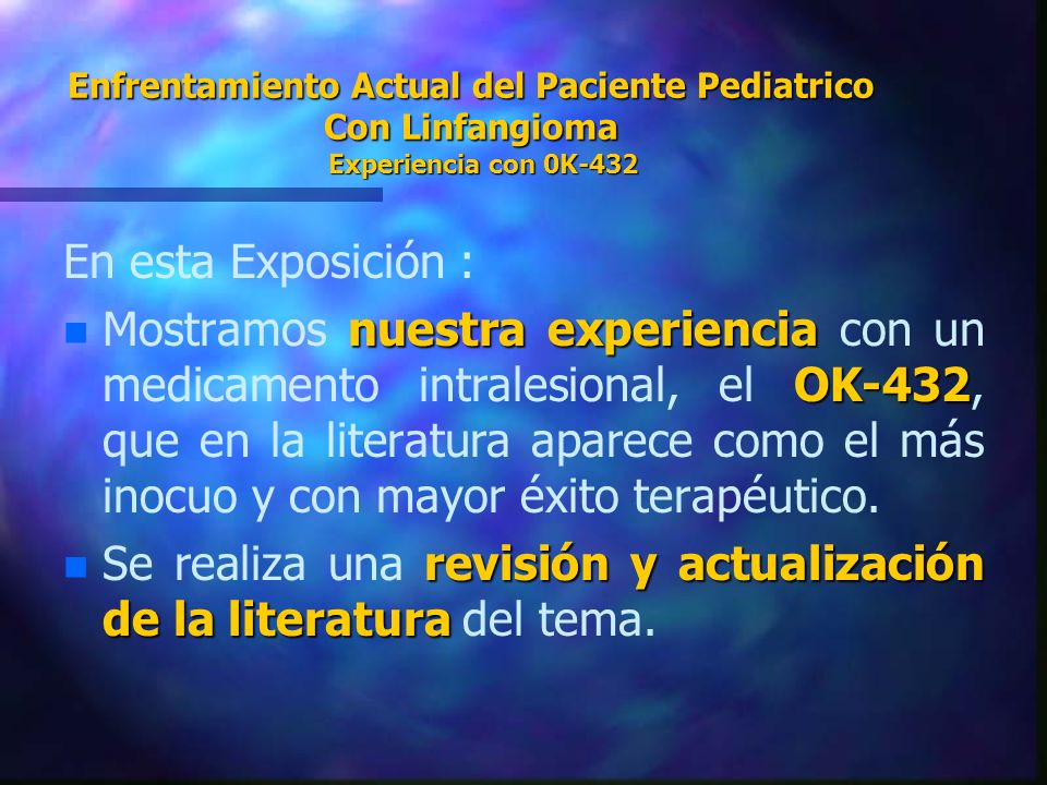 Se realiza una revisión y actualización de la literatura del tema.