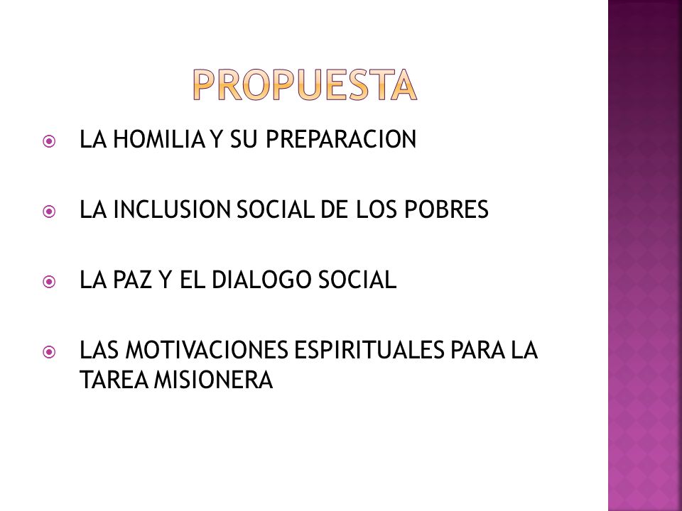 PROPUESTA LA HOMILIA Y SU PREPARACION