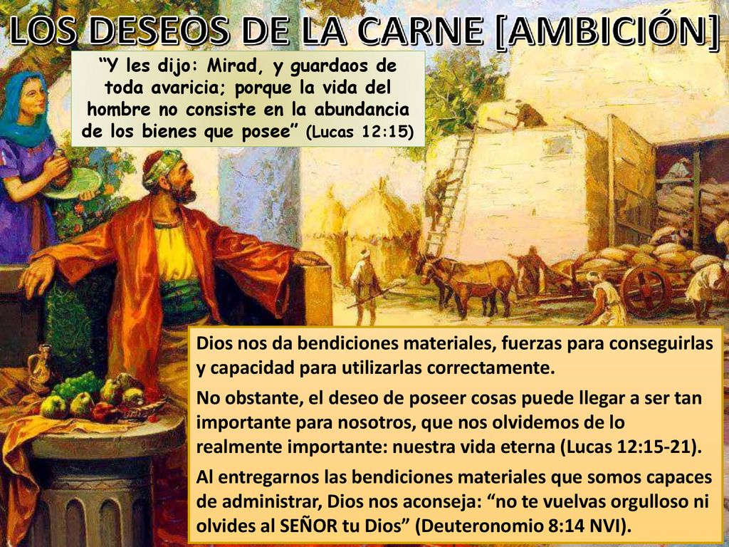 Y les dijo: Mirad, y guardaos de toda avaricia; porque la vida del hombre no consiste en la abundancia de los bienes que posee (Lucas 12:15)