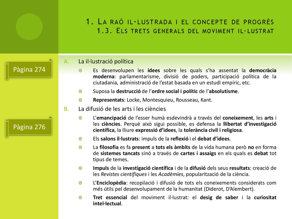 1. La raó il·lustrada i el concepte de progrés 1. 3