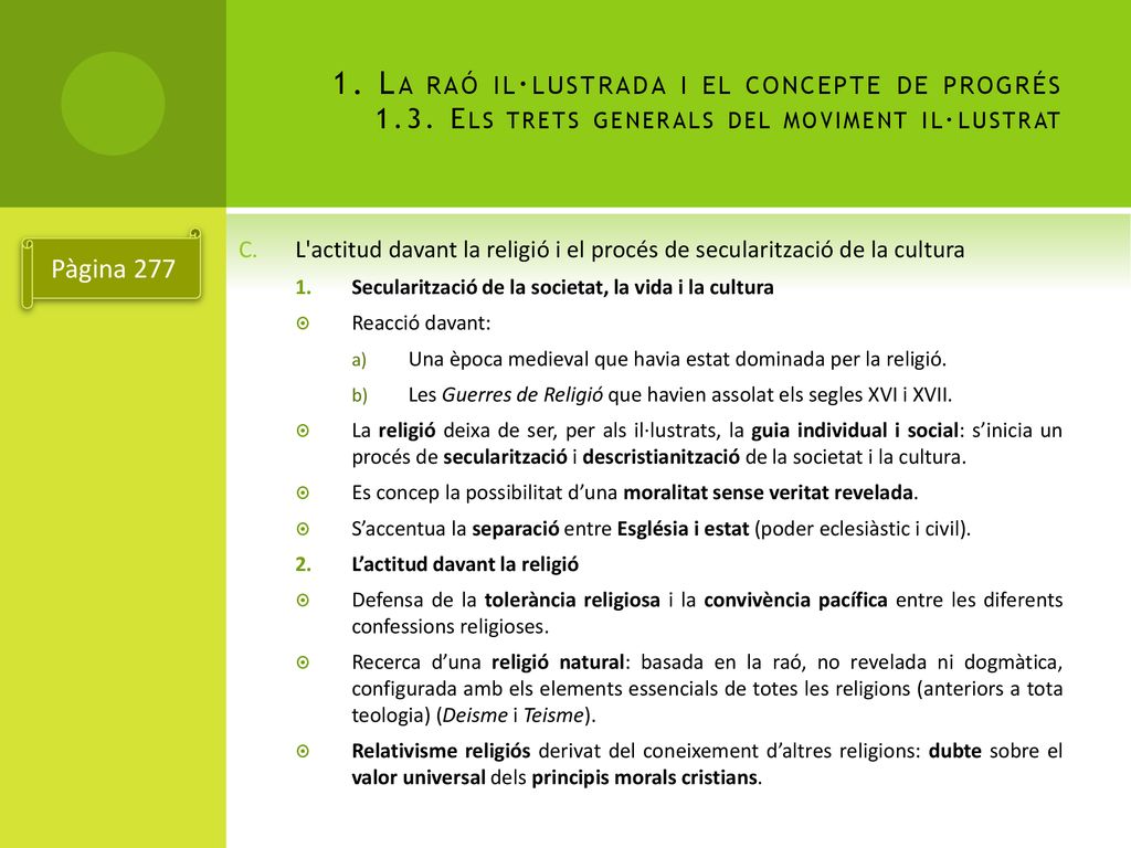 1. La raó il·lustrada i el concepte de progrés 1. 3