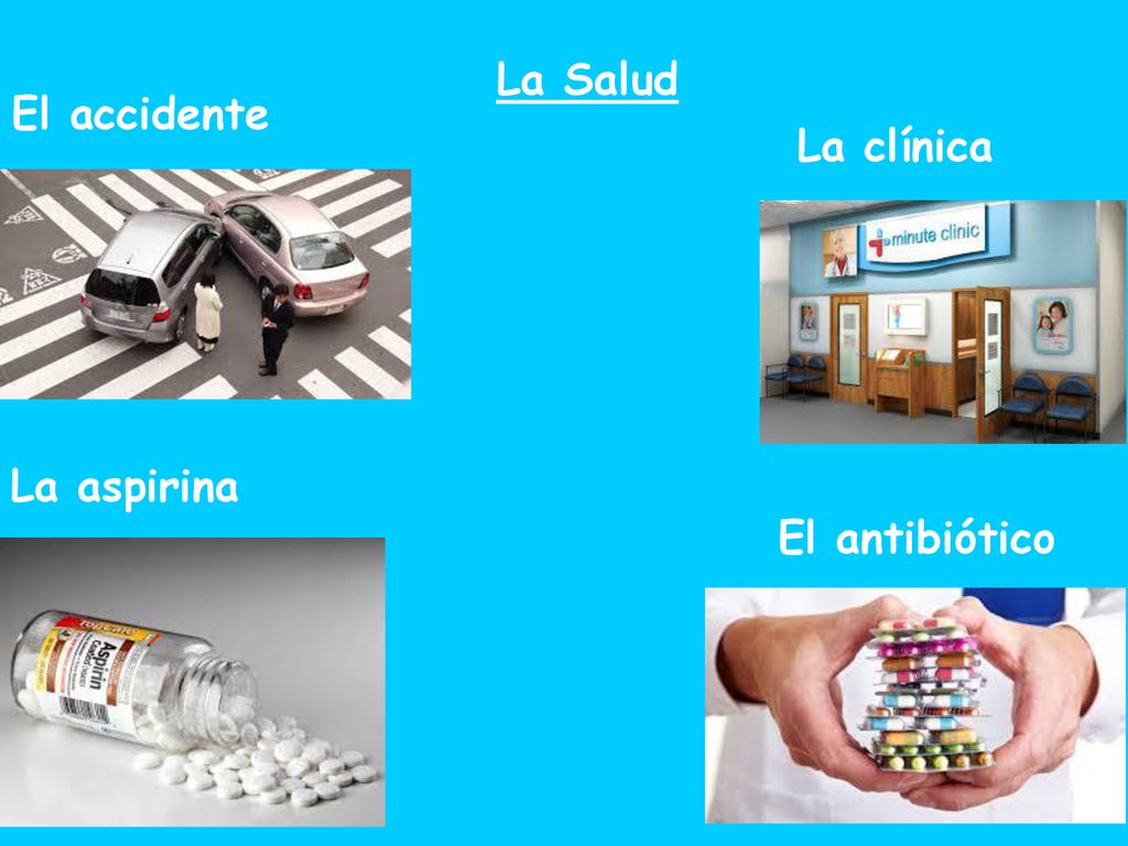 La Salud El accidente La clínica La aspirina El antibiótico