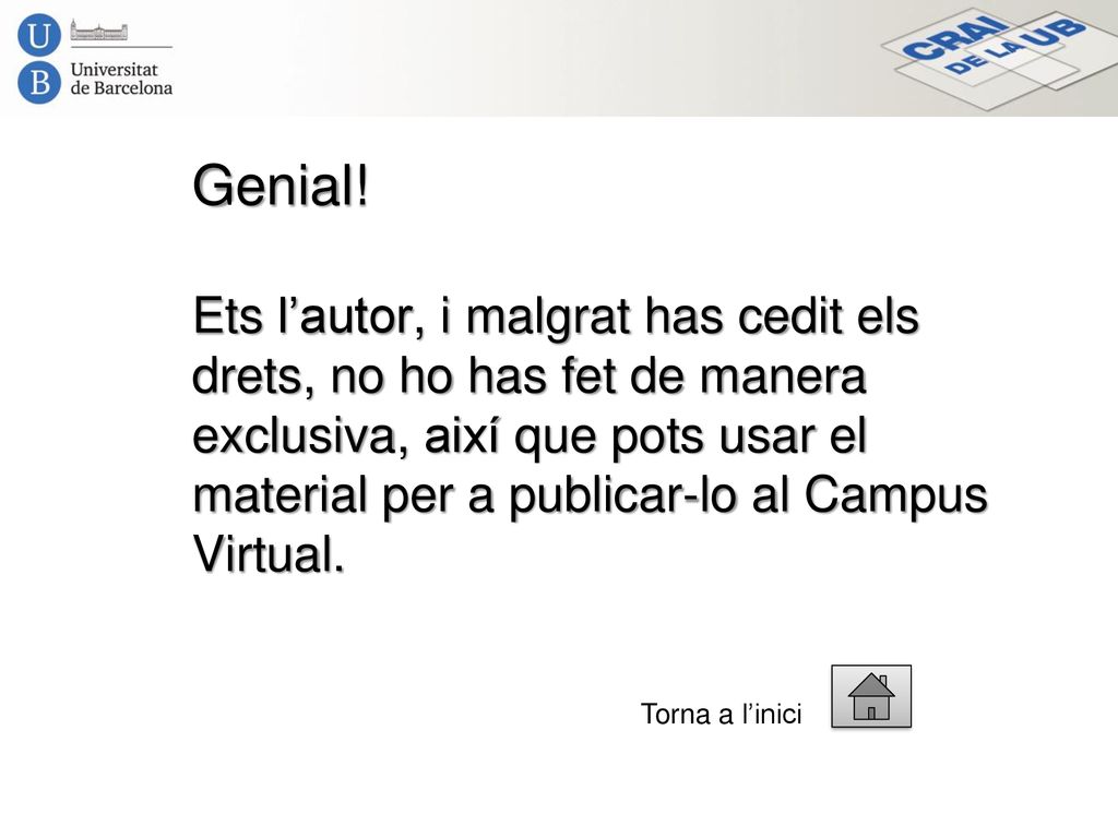 Genial! Ets l’autor, i malgrat has cedit els drets, no ho has fet de manera exclusiva, així que pots usar el material per a publicar-lo al Campus Virtual.