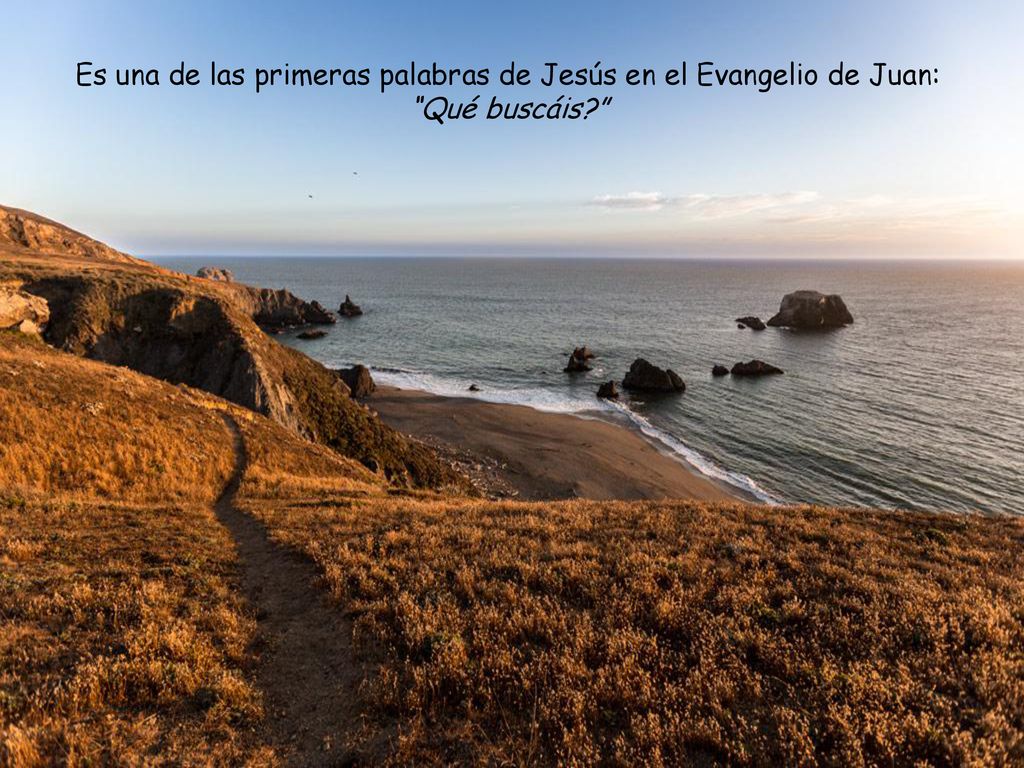Es una de las primeras palabras de Jesús en el Evangelio de Juan: Qué buscáis