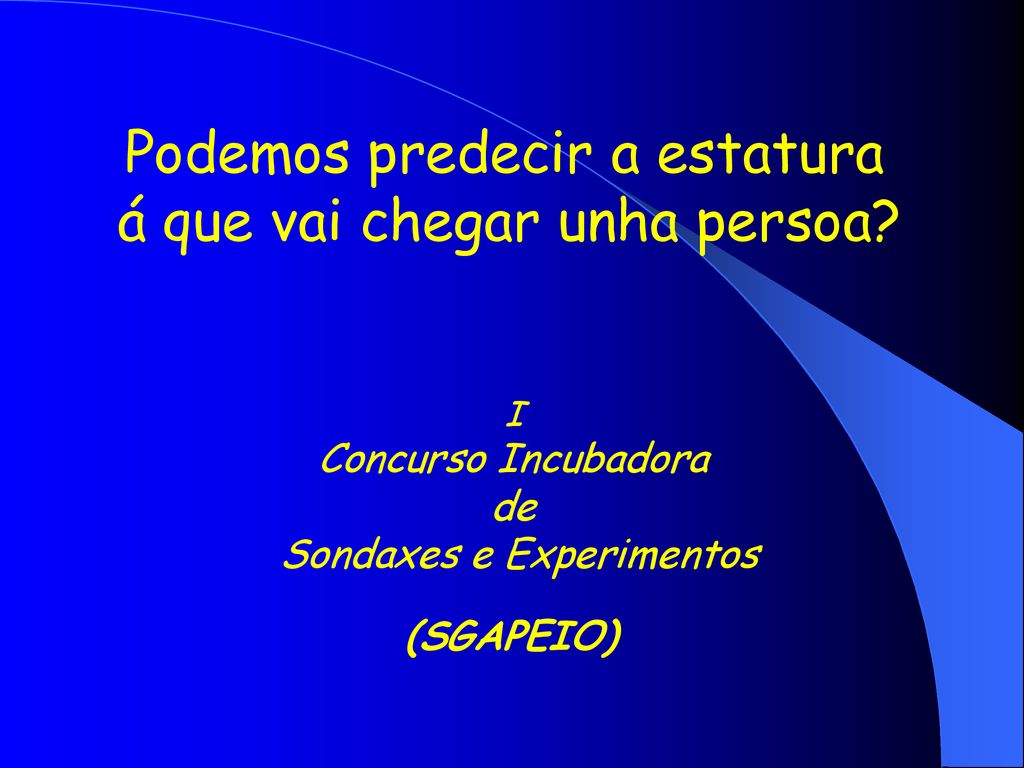 Podemos predecir a estatura á que vai chegar unha persoa