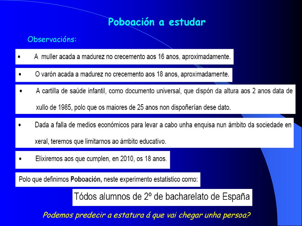 Podemos predecir a estatura á que vai chegar unha persoa