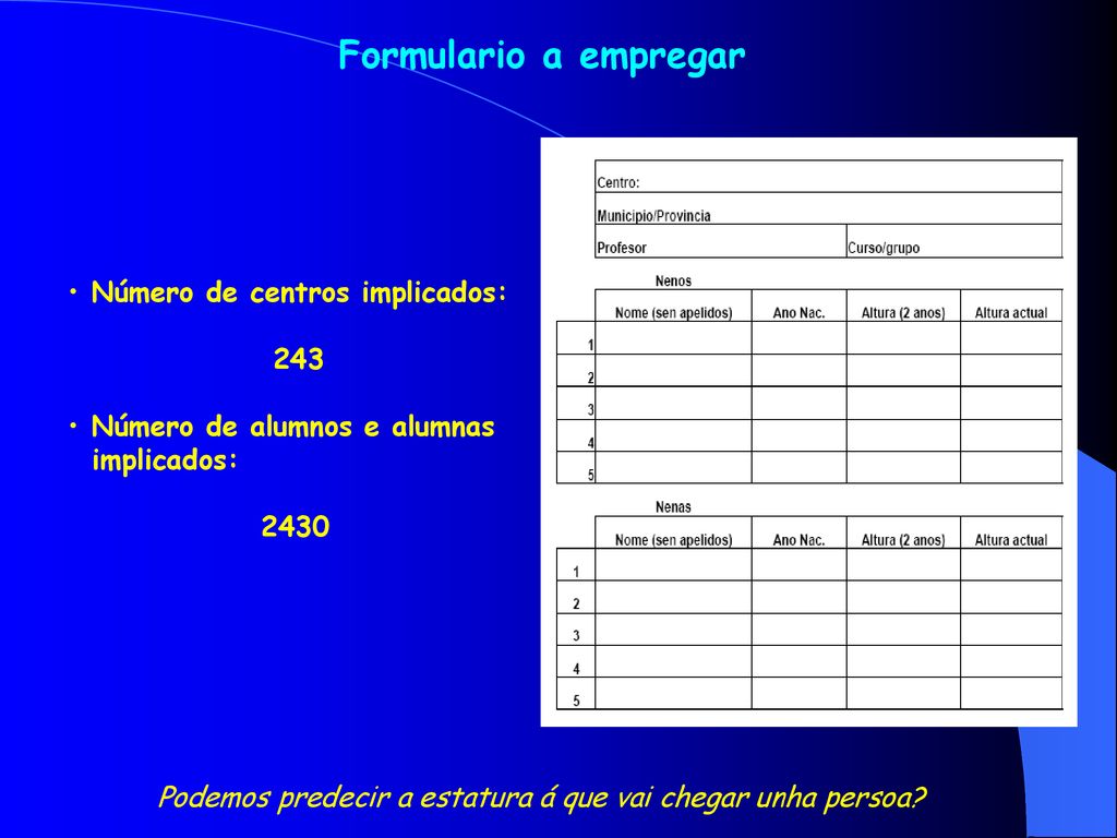 Podemos predecir a estatura á que vai chegar unha persoa