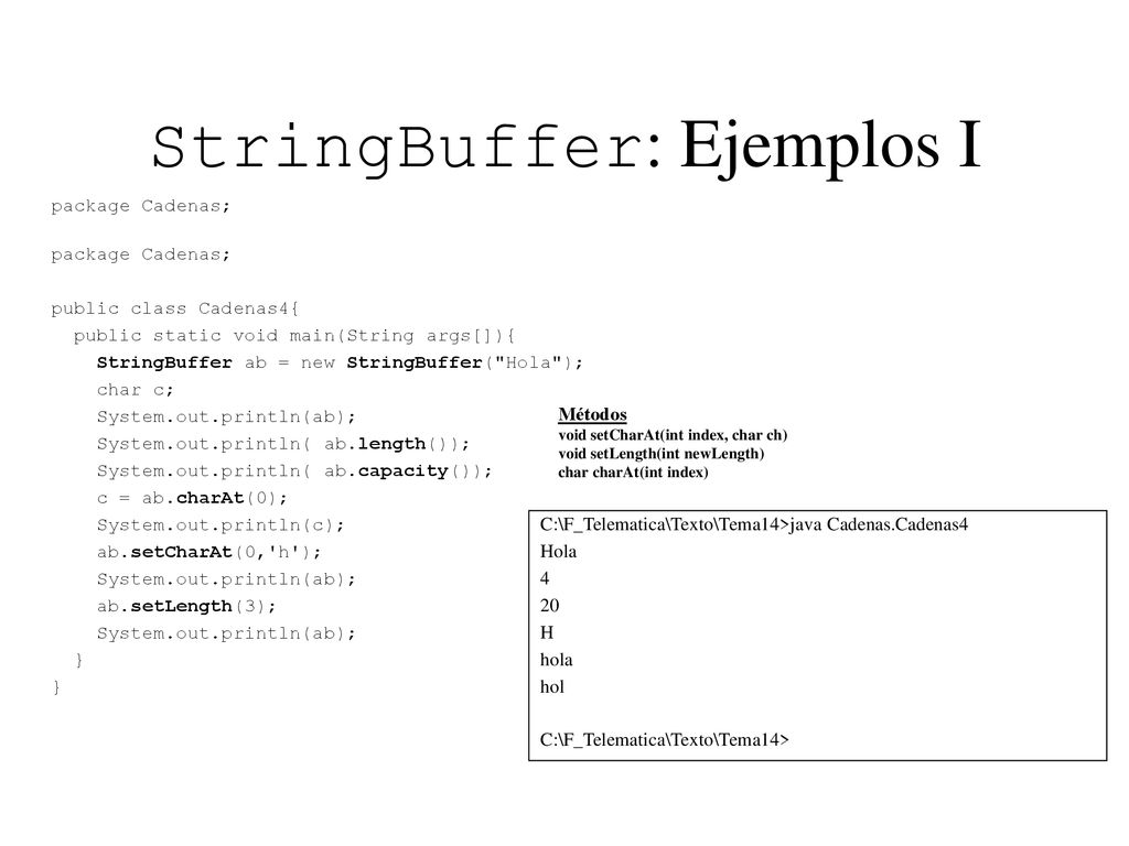 Tema 14: java.lang Antonio J. Sierra. - ppt descargar