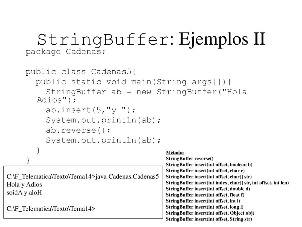 Tema 14: java.lang Antonio J. Sierra. - ppt descargar