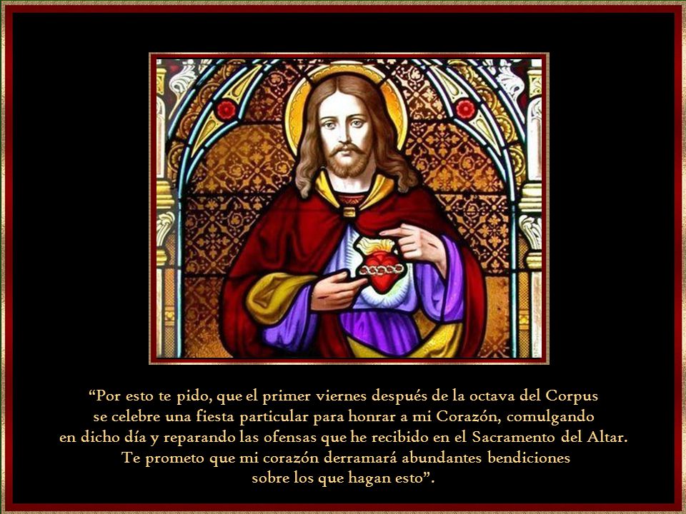 se celebre una fiesta particular para honrar a mi Corazón, comulgando
