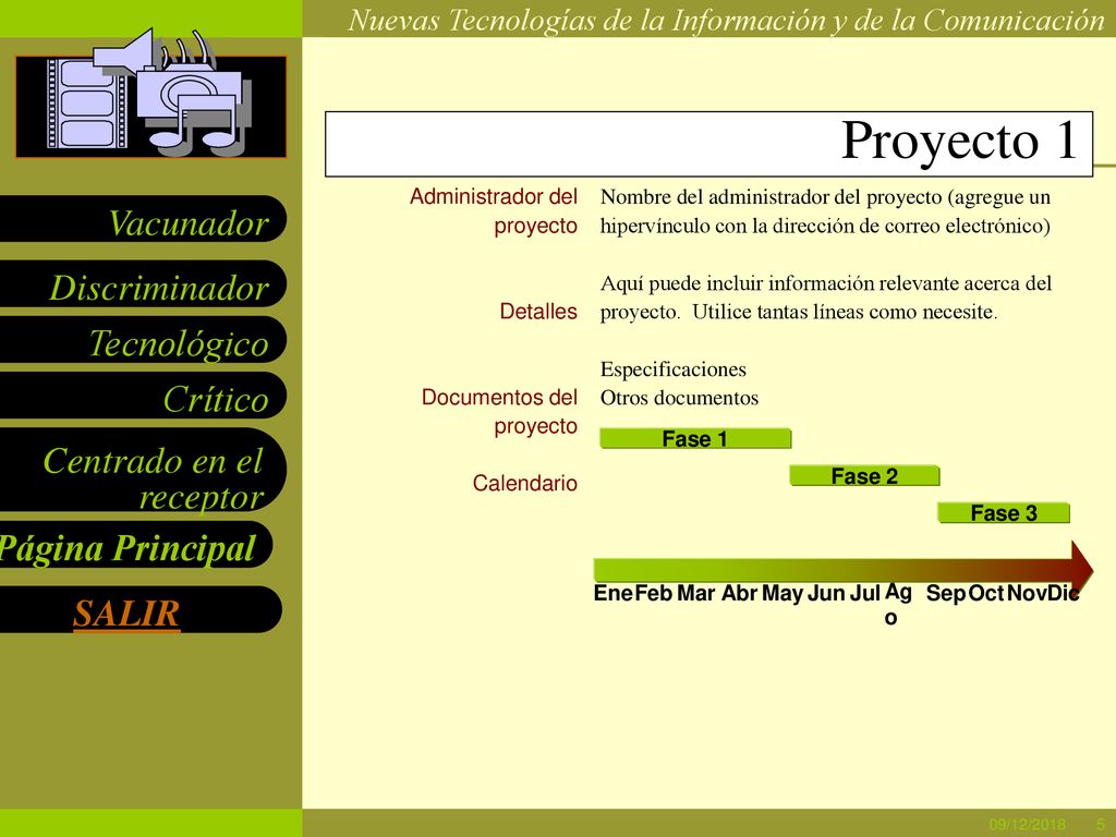 Proyecto 1 Administrador del proyecto Detalles Documentos del proyecto