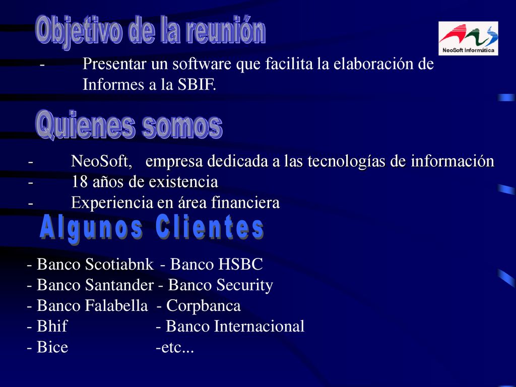 - Presentar un software que facilita la elaboración de