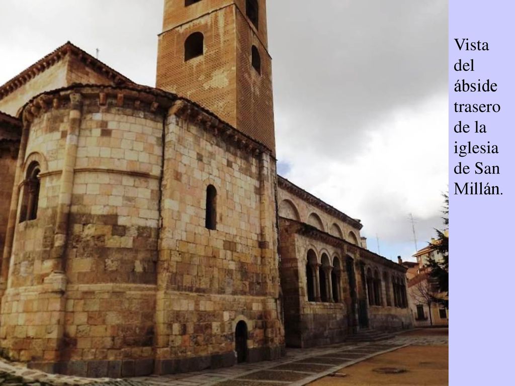 Vista del ábside trasero de la iglesia de San Millán.