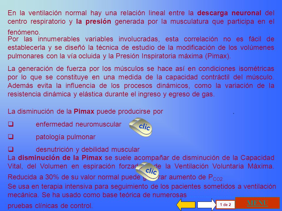 La disminución de la Pimax puede producirse por