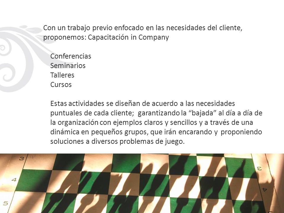 Con un trabajo previo enfocado en las necesidades del cliente,