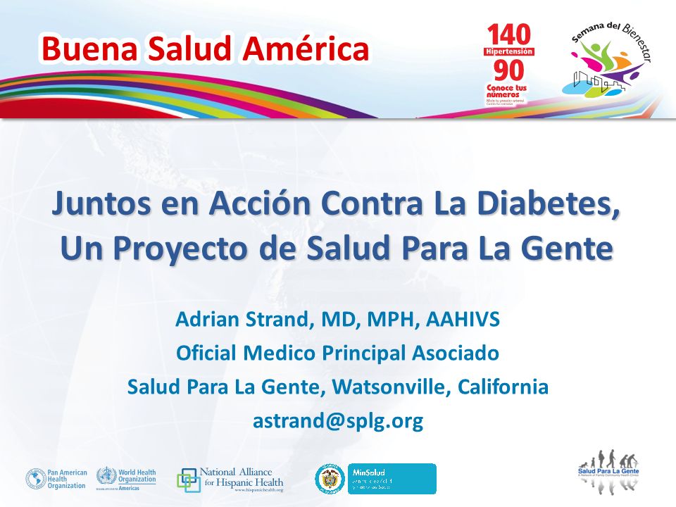 Juntos en Acción Contra La Diabetes, Un Proyecto de Salud Para La Gente