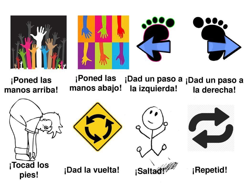 ¡Poned las manos arriba! ¡Dad un paso a la izquierda!
