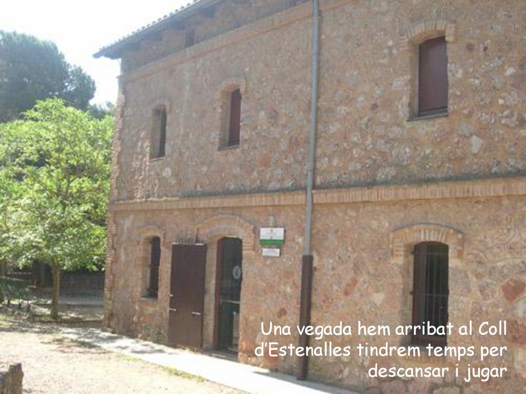 Una vegada hem arribat al Coll d’Estenalles tindrem temps per descansar i jugar