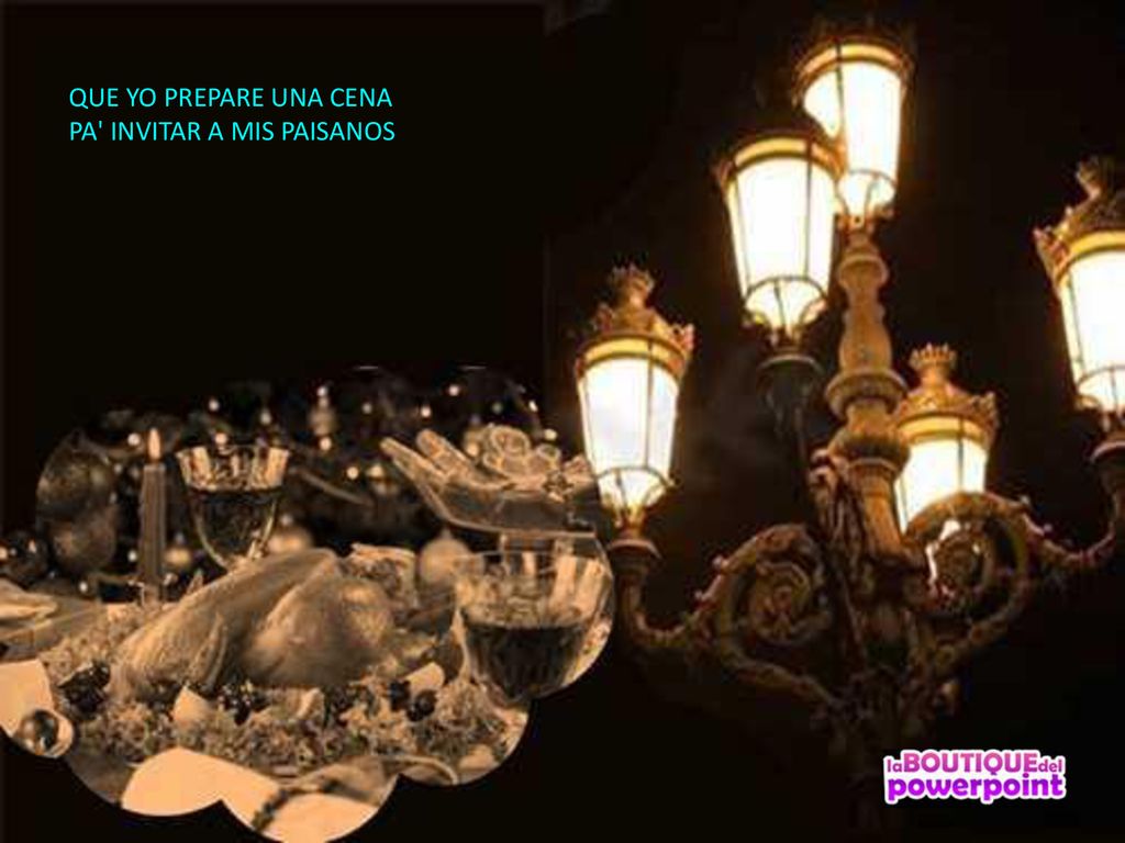 QUE YO PREPARE UNA CENA PA INVITAR A MIS PAISANOS