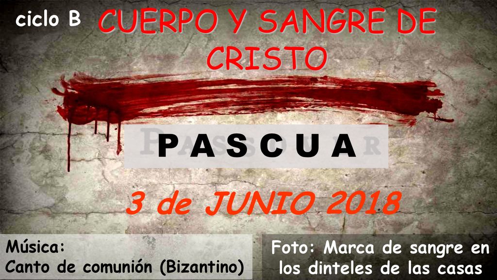 Foto: Marca de sangre en los dinteles de las casas