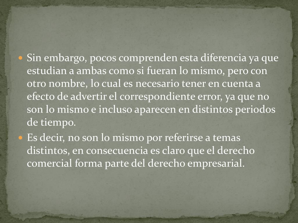 Sin embargo, pocos comprenden esta diferencia ya que estudian a ambas como si fueran lo mismo, pero con otro nombre, lo cual es necesario tener en cuenta a efecto de advertir el correspondiente error, ya que no son lo mismo e incluso aparecen en distintos periodos de tiempo.
