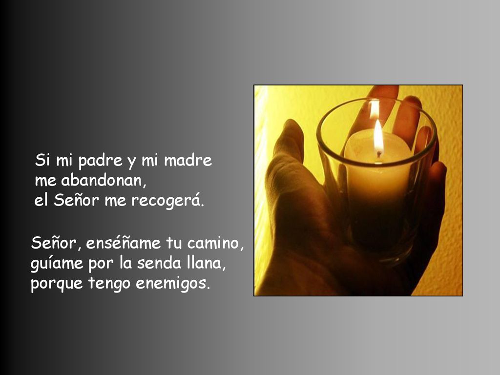 Si mi padre y mi madre me abandonan, el Señor me recogerá.