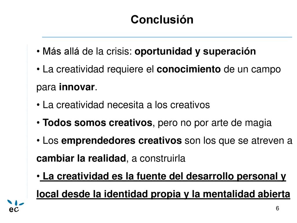 Conclusión Más allá de la crisis: oportunidad y superación