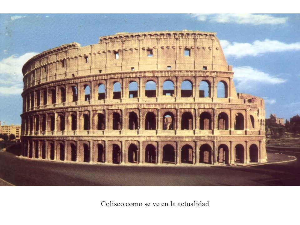 Coliseo como se ve en la actualidad