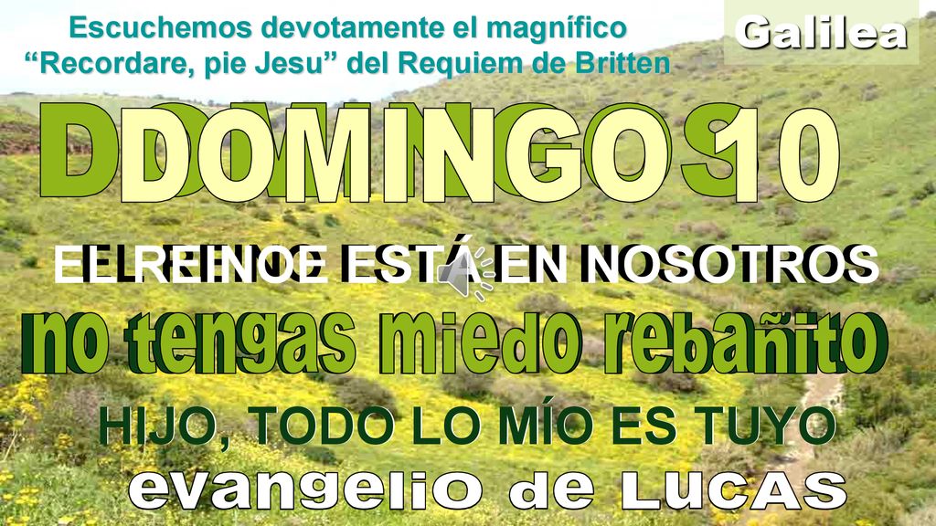 EL REINOE ESTÁ EN NOSOTROS EL REINO ESTÁ EN NOSOTROS