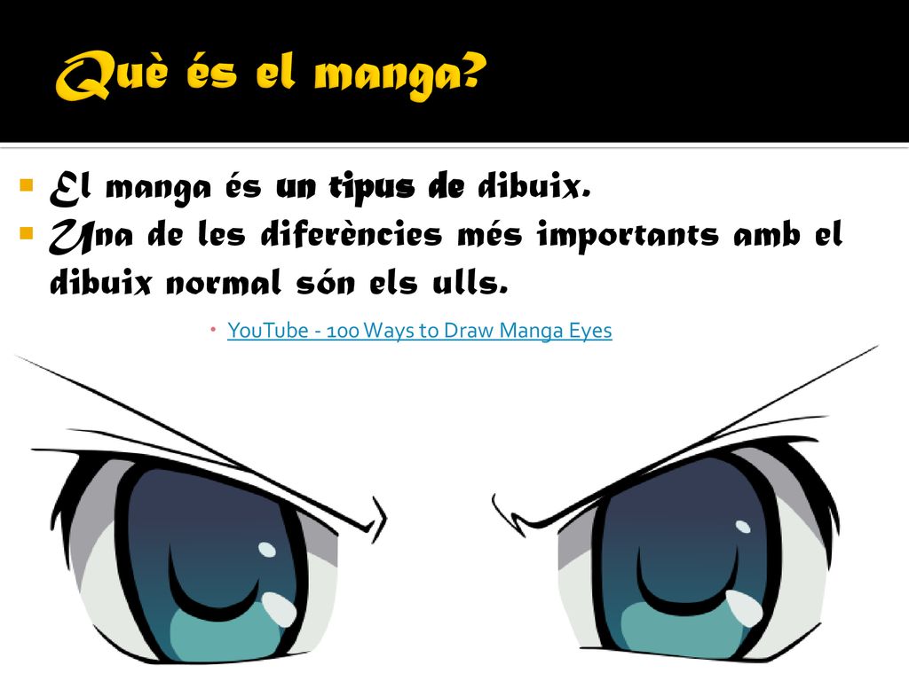 Què és el manga El manga és un tipus de dibuix.