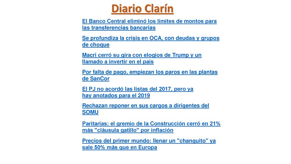 Diario Clarín El Banco Central eliminó los límites de montos para las transferencias bancarias.